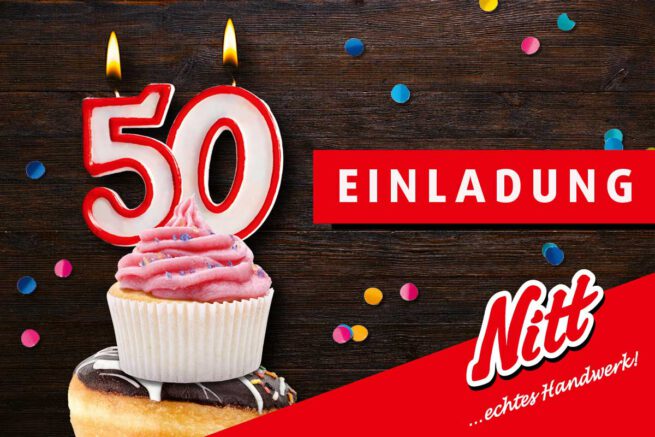 Bäckerei Nitt Jubiläum Key-Visual